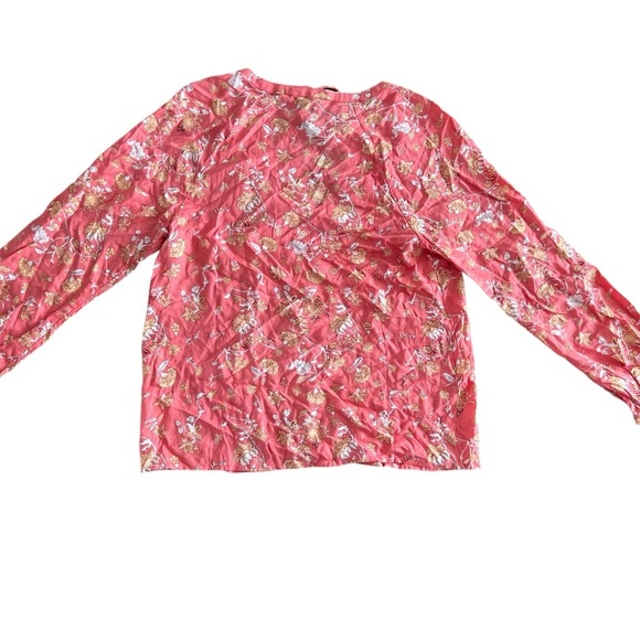 Lucky Brand Tops - Lucky Brand Pink Ruched Blouse